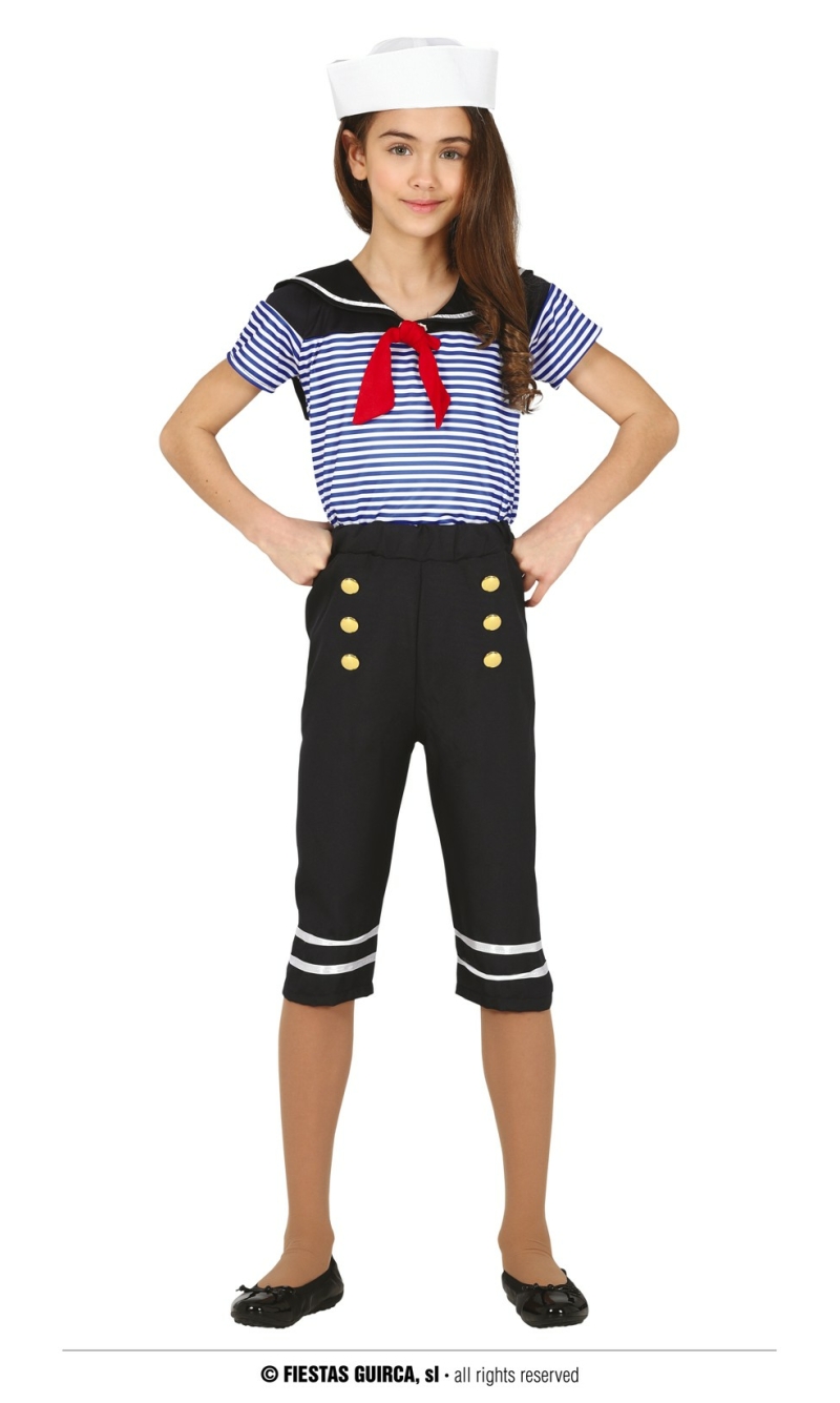 Sailor Girl Striped - Age 5 to 6 Years