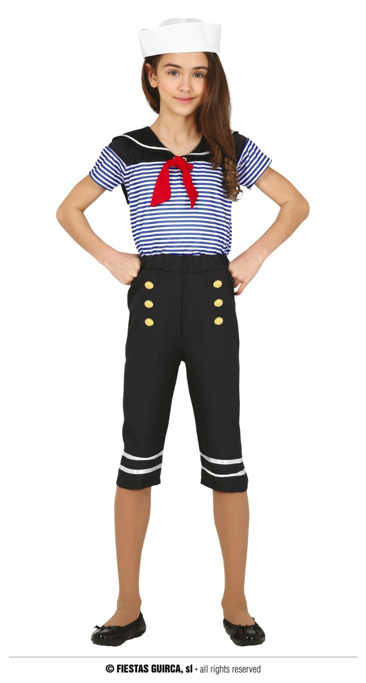 Sailor Girl Striped - Age 7 to 9 Years