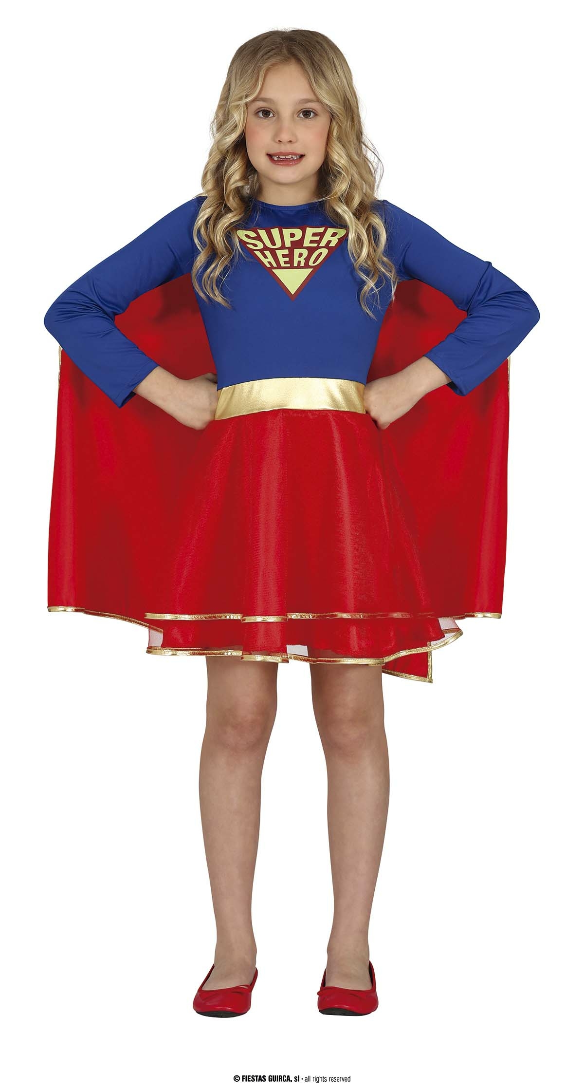 Super Hero Girl Costume - Age 10 to 12 Years