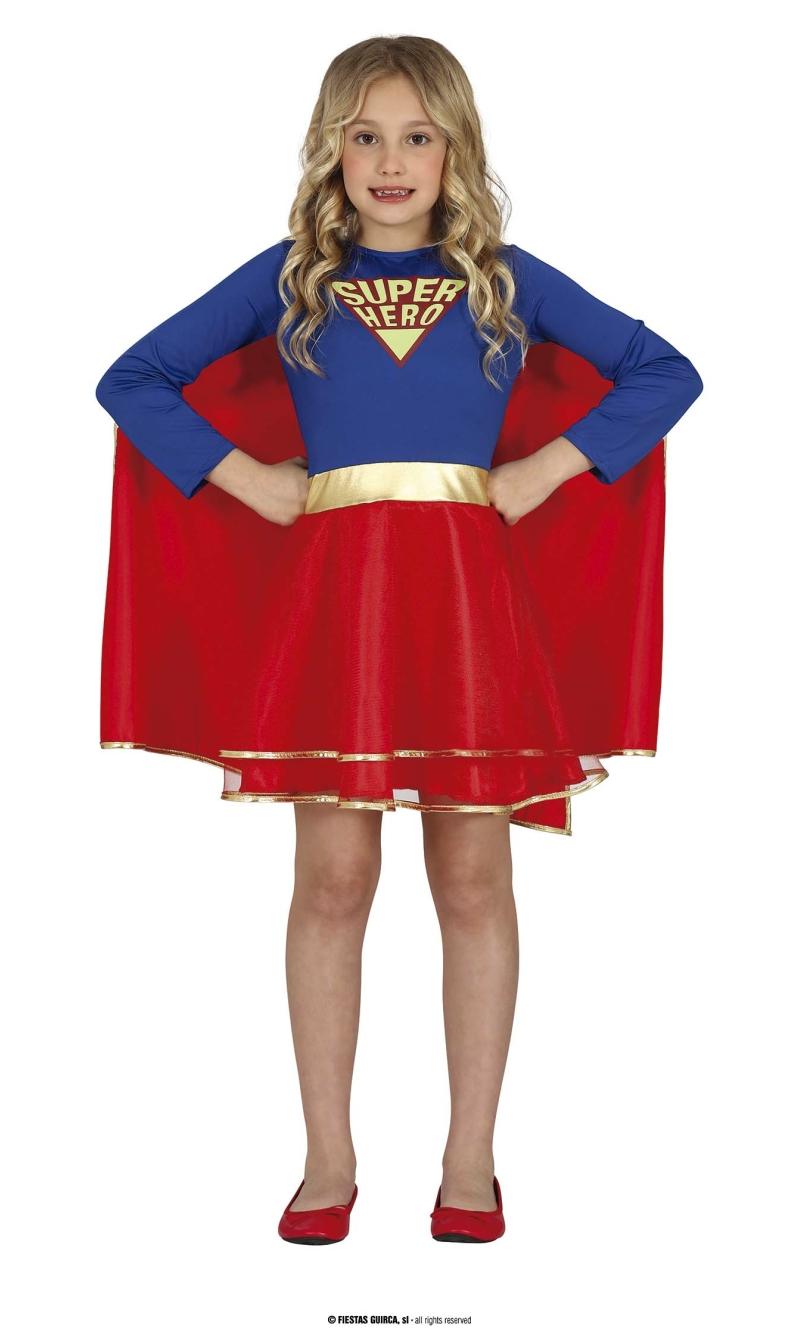 Super Hero Girl Costume - Age 10 to 12 Years
