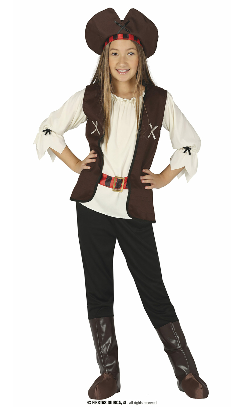 Pirate Of The Seven Seas Girl - Age 10 to 12 Years