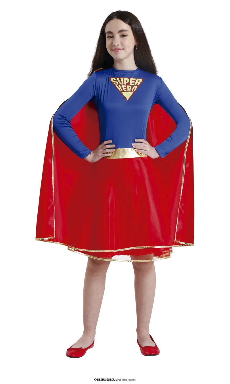 Super Hero Girl Costume - Age 14 to 16 Years