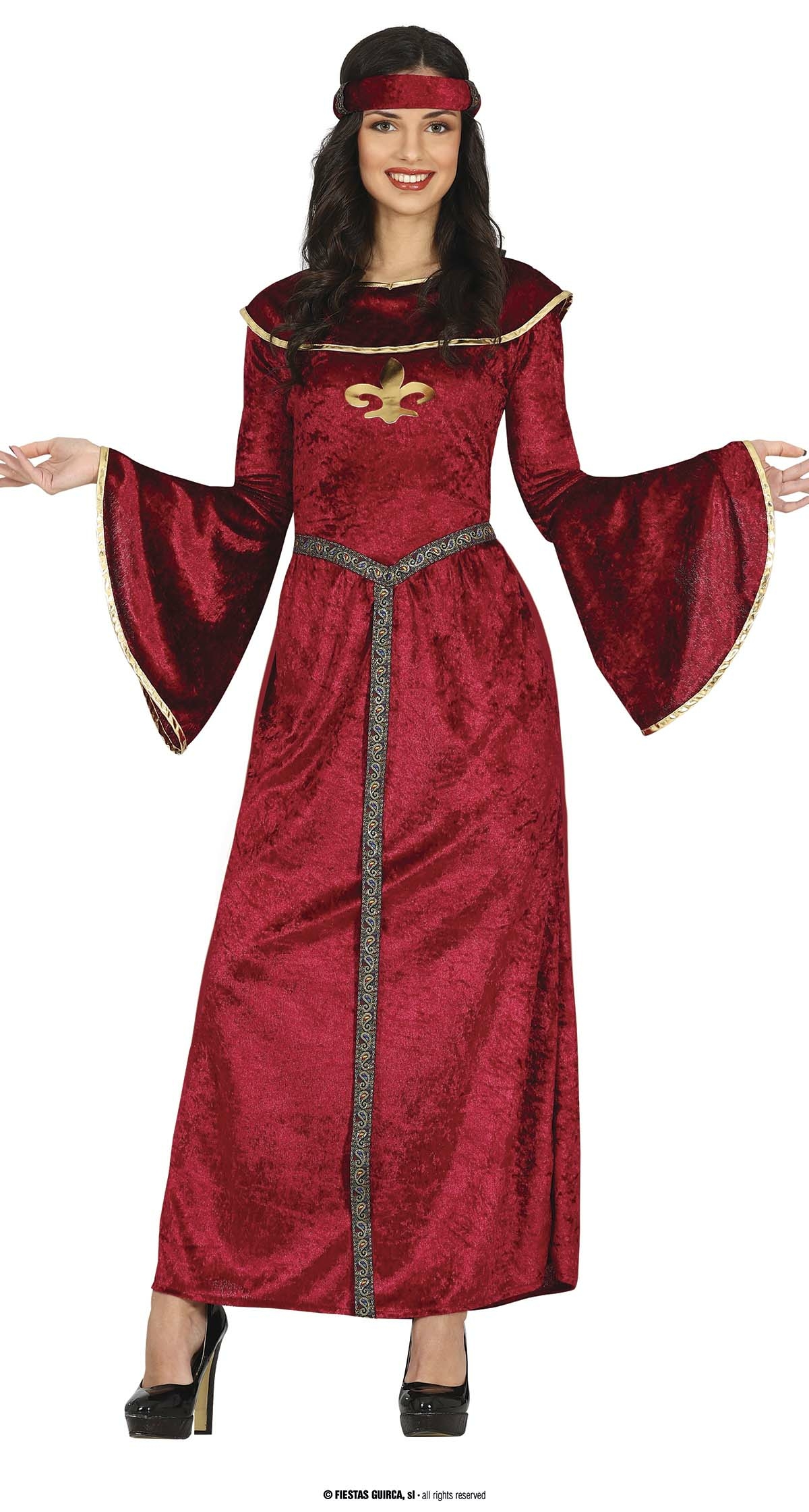 Medieval Princess Lady Costume - Adult Size Medium (38-40)
