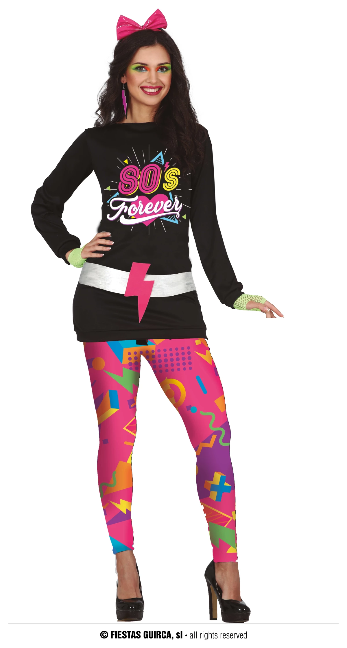 80s Disco Fever Lady - Adult Size Large (42-44)