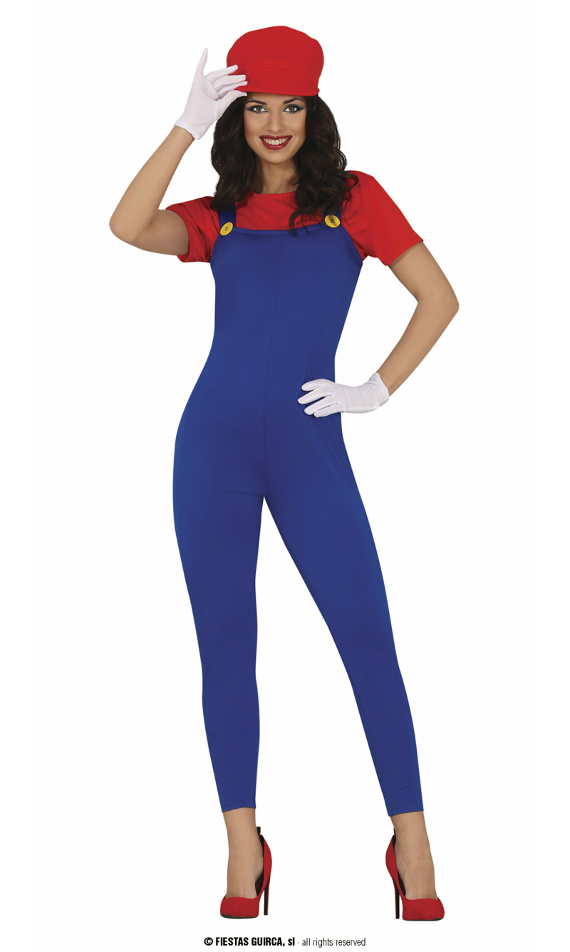 Mario Train Driver Lady - Adult Size Small (36-38)