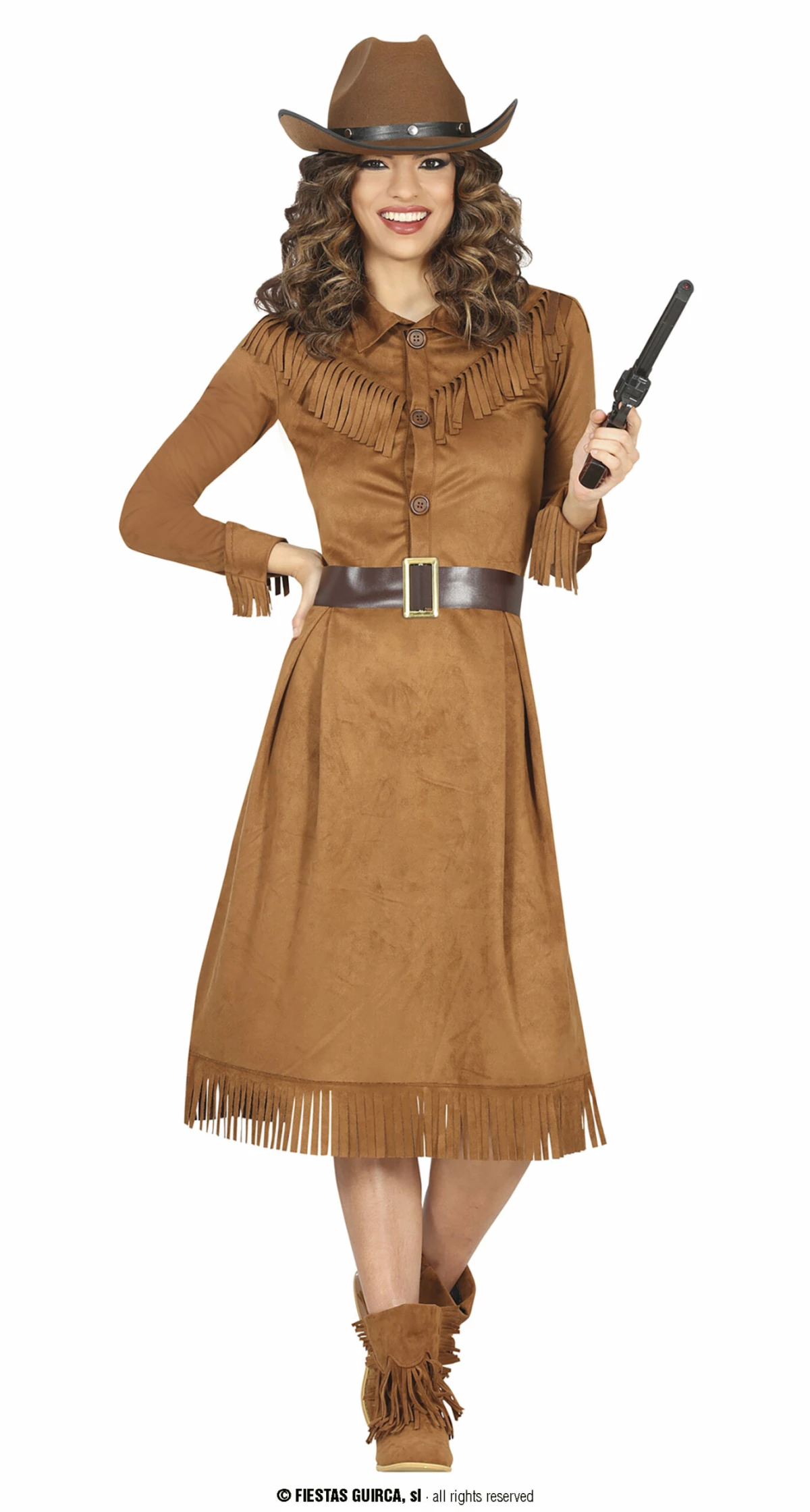 Western Lady Costume - Adult Size Medium (38-40)