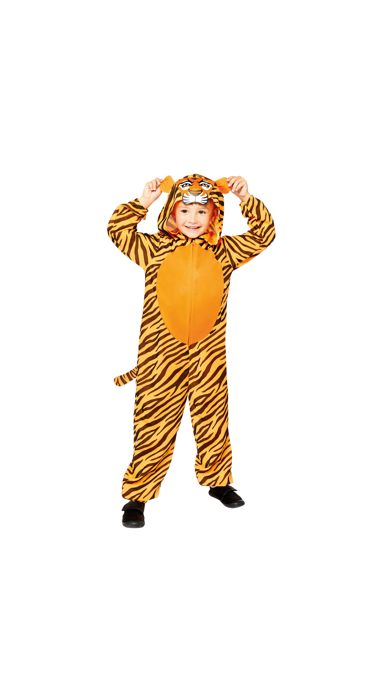 Tiger Animal Onesie Child Costume - Age 3 to 4 Years