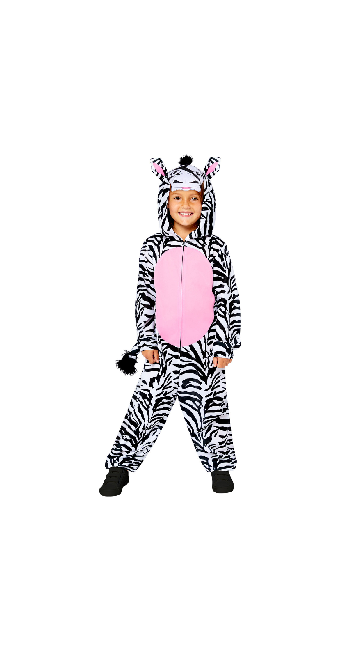 Zebra Animal Onesie Child Costume - Age 8 to 10 Years