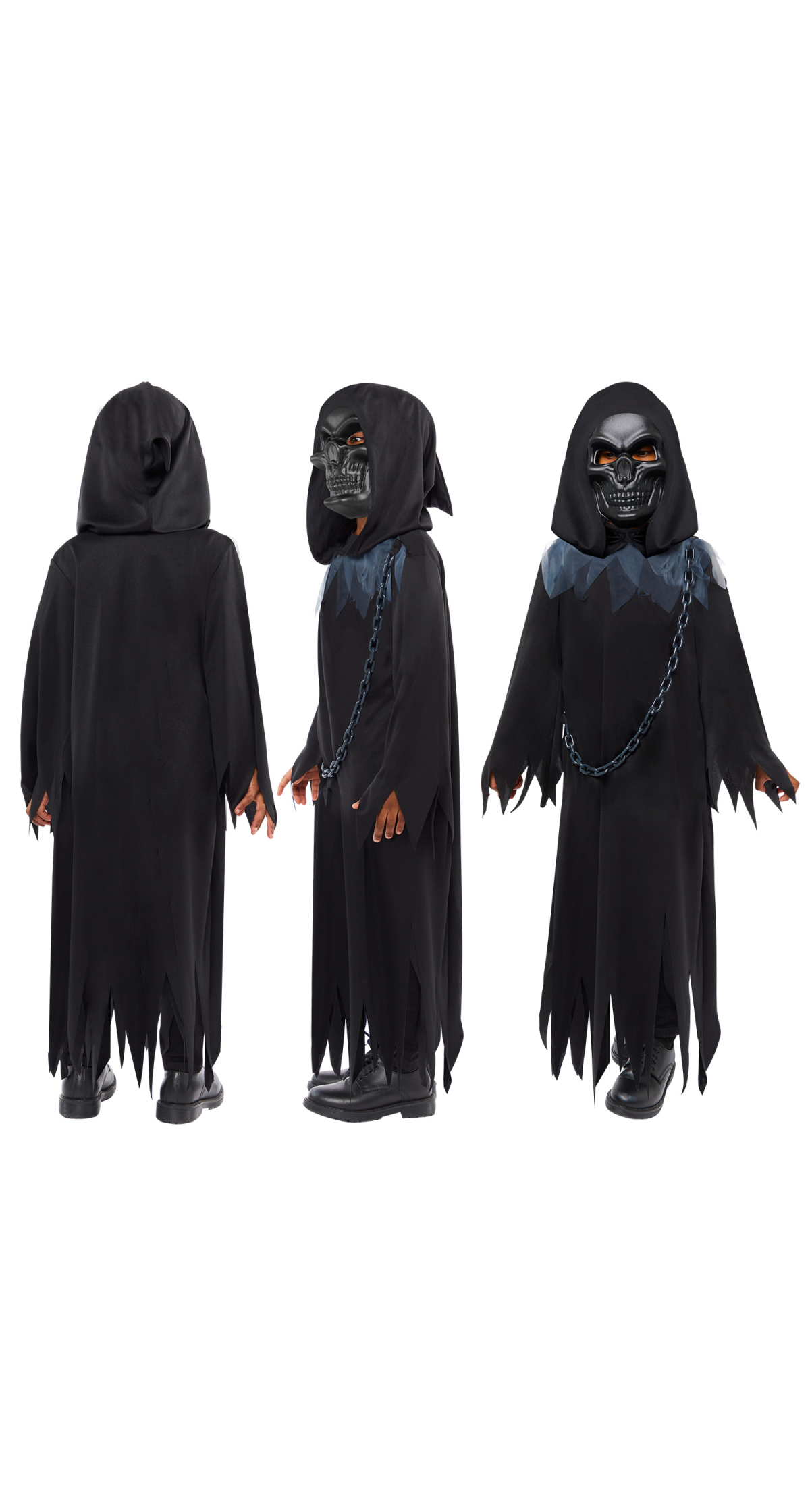Dark Grim Reaper Costume - Age 3 to 4 Years