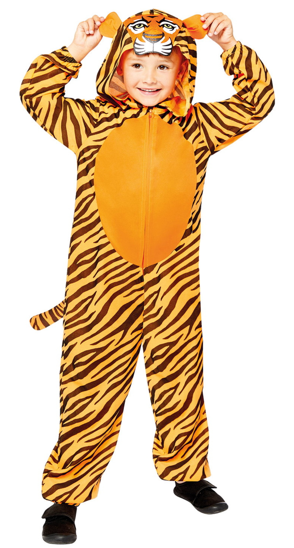 Tiger Animal Onesie Child Costume - Age 6 to 8 Years