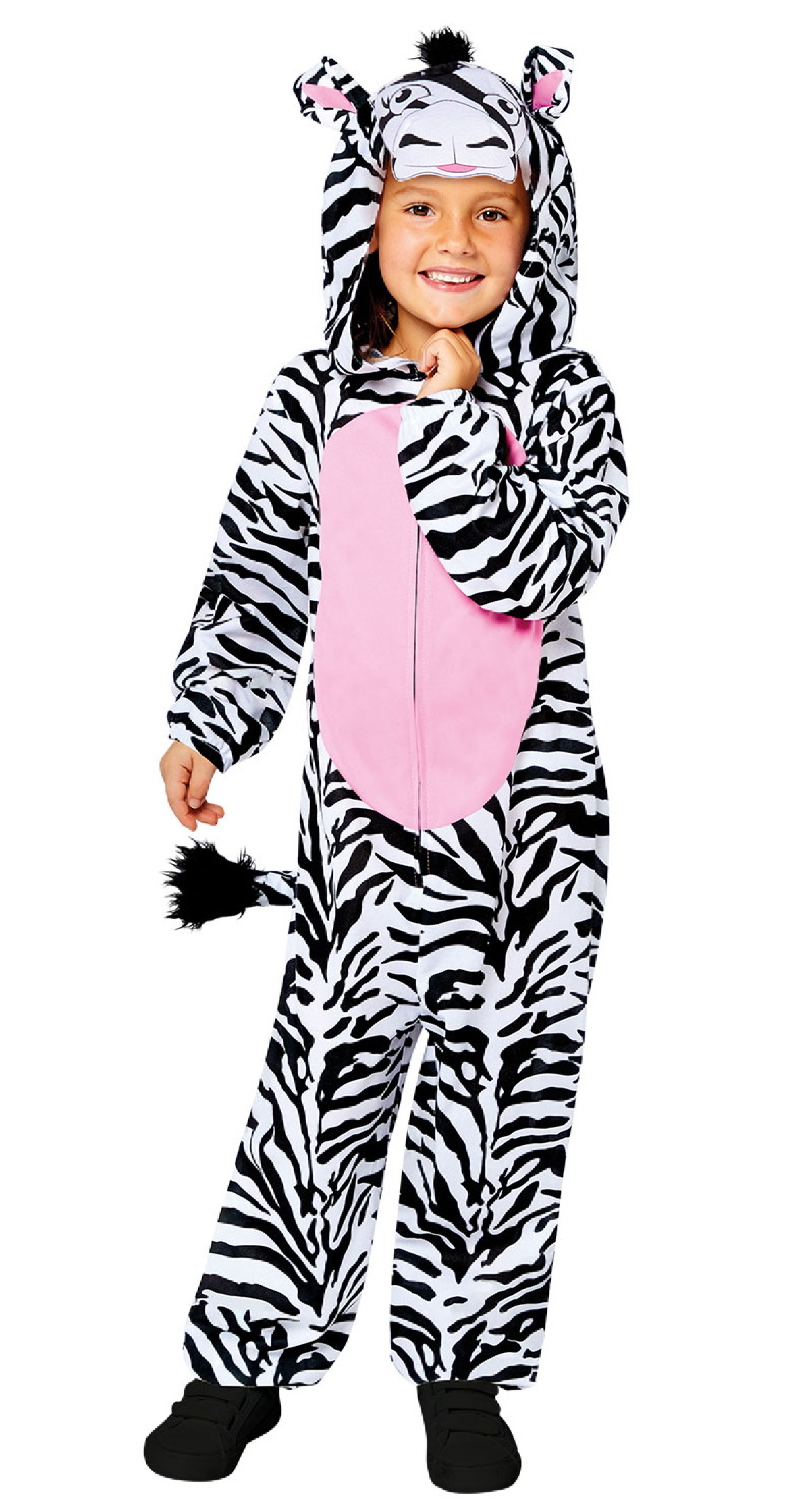 Zebra Animal Onesie Child Costume - Age 4 to 6 Years