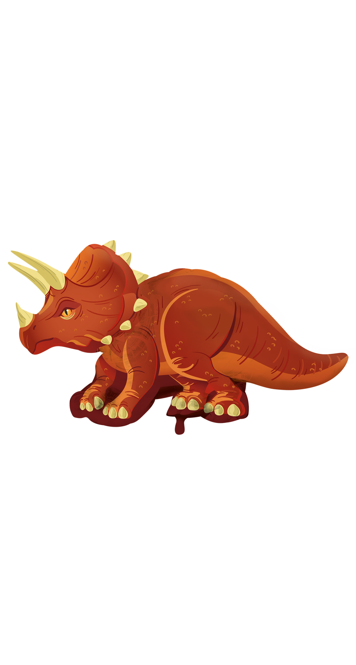Large Shape Dinosaur Triceratops Foil Balloon H40 109cmx55cm