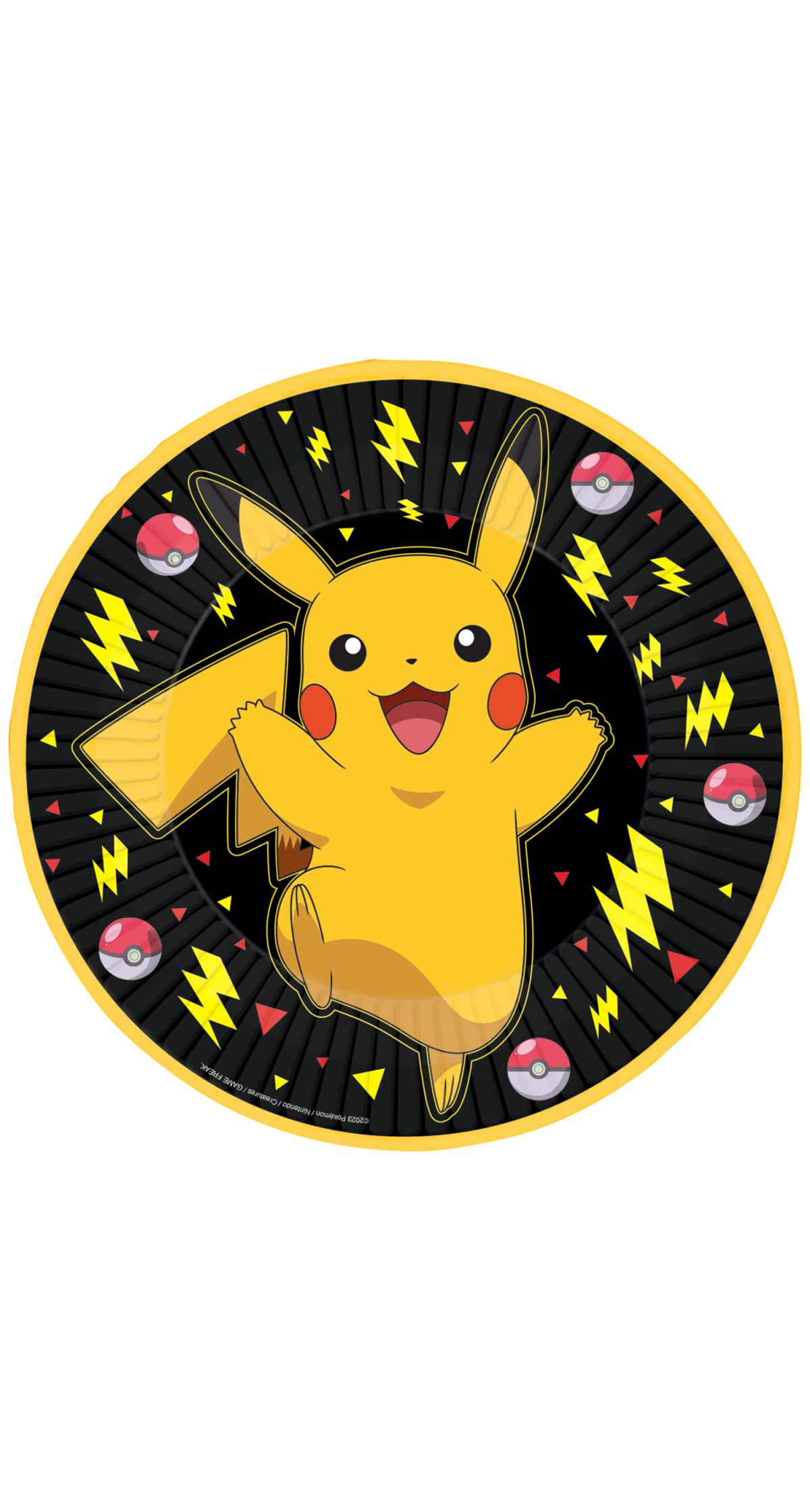 Pokemon Pikachu Paper Plates 23cm - 8pk