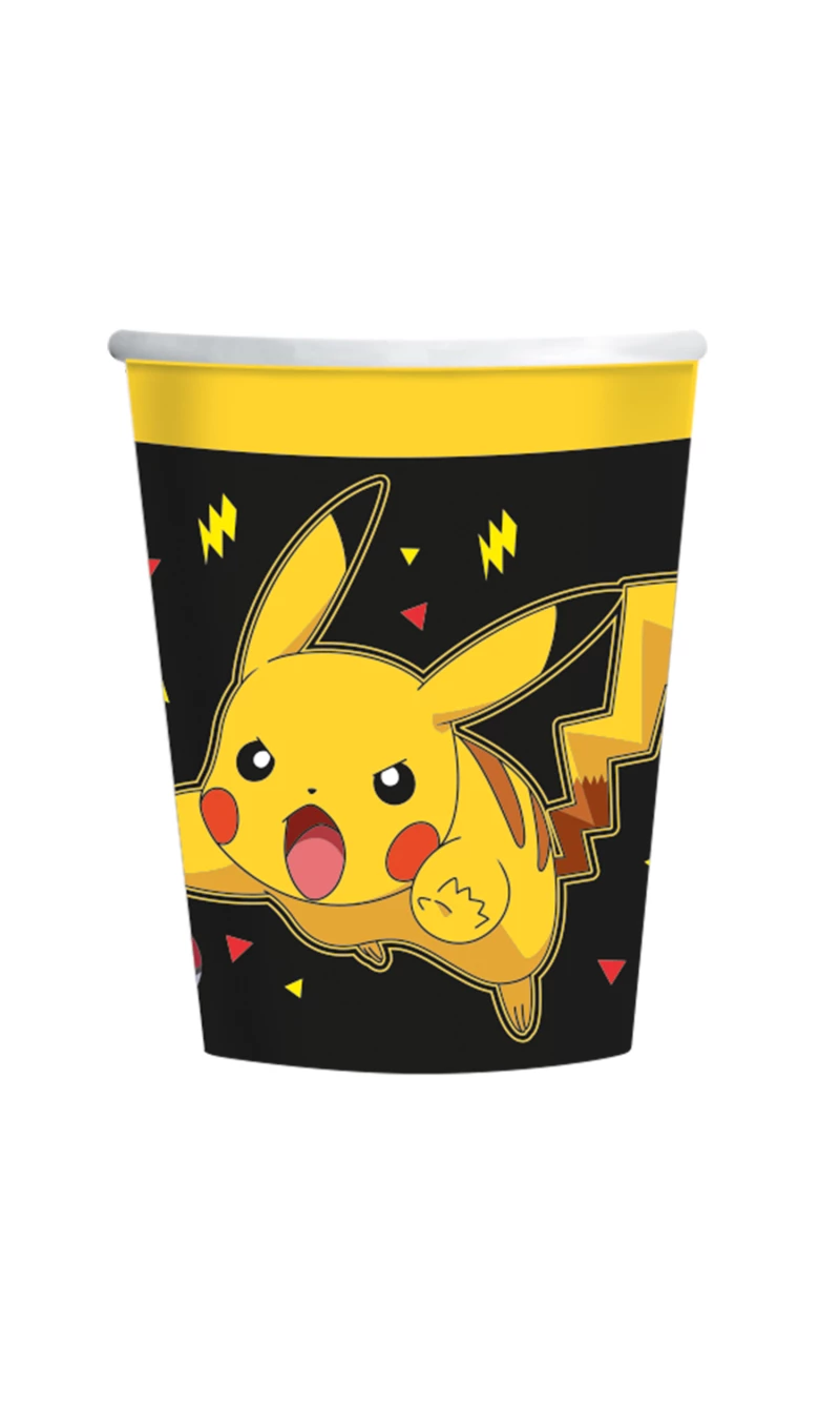 Pokemon Pikachu Paper Cups 237ml - 8pk