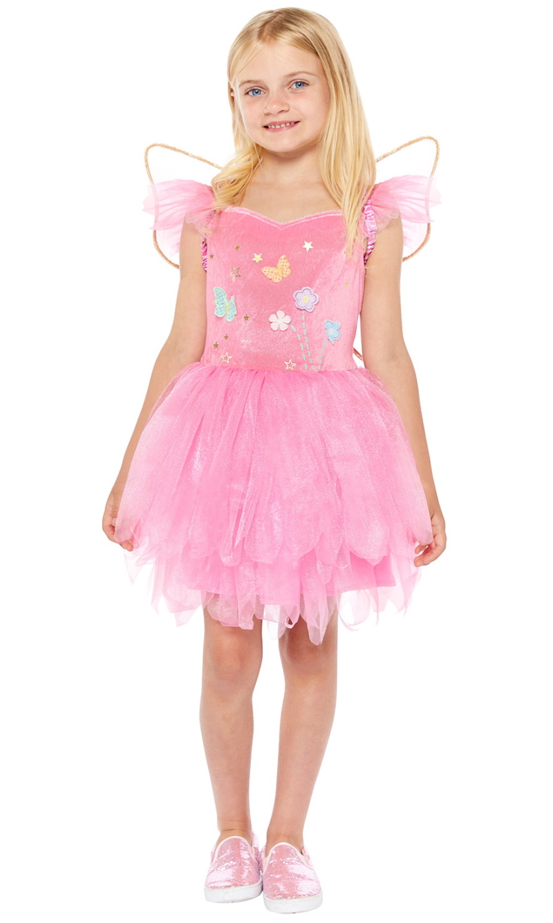 Pink Fairy Girl Costume - Age 4 to 6 Years