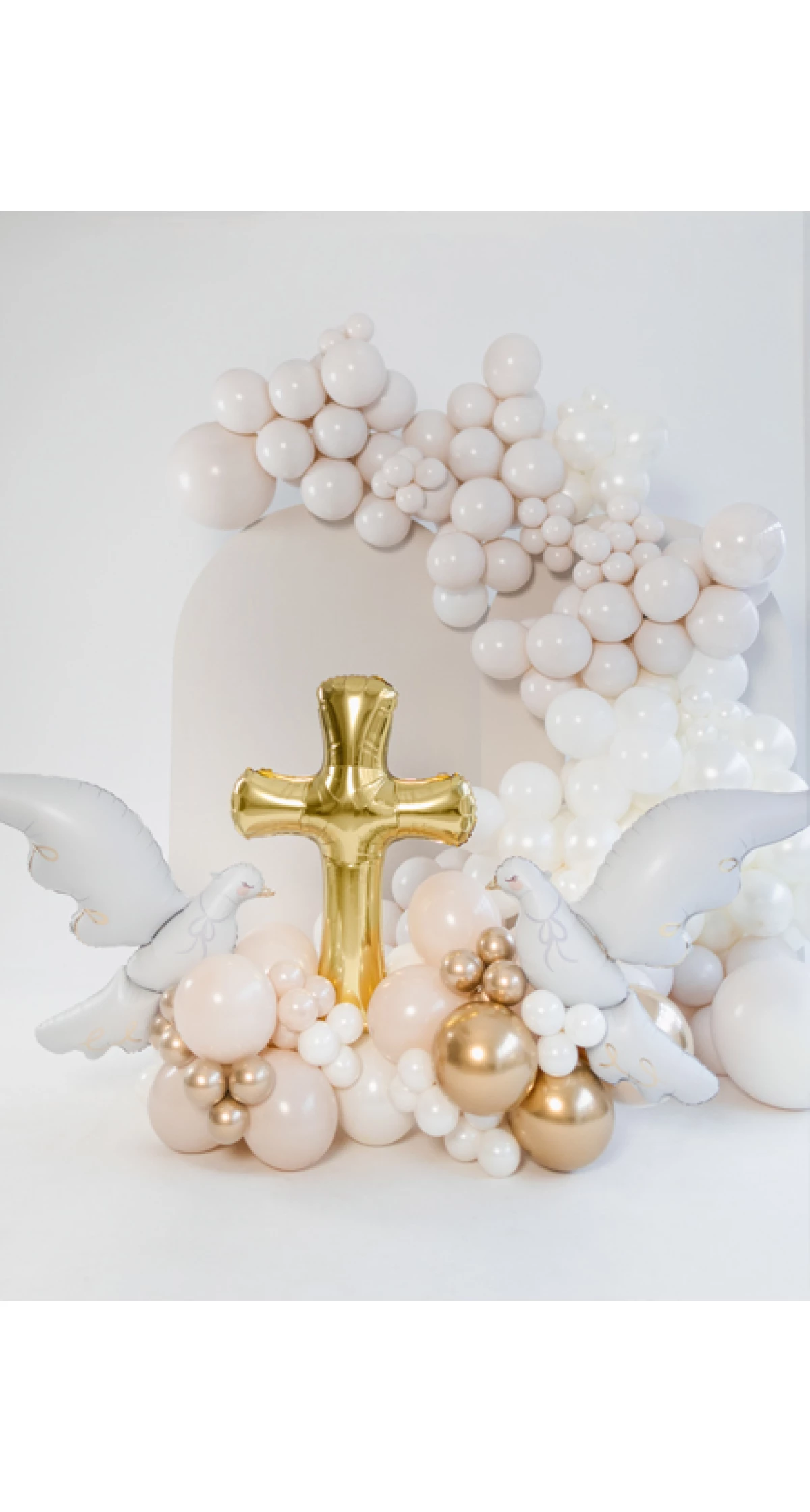 Cross Gold Foil Balloon - 103.5 x 74.5cm