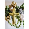 Cross Gold Foil Balloon - 103.5 x 74.5cm