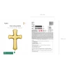 Cross Gold Foil Balloon - 103.5 x 74.5cm