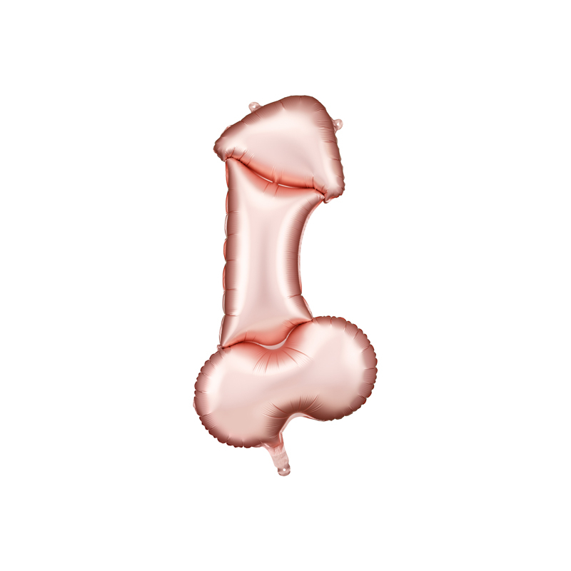 Hens Rose Gold Penis Foil Balloon 55.5x112cm