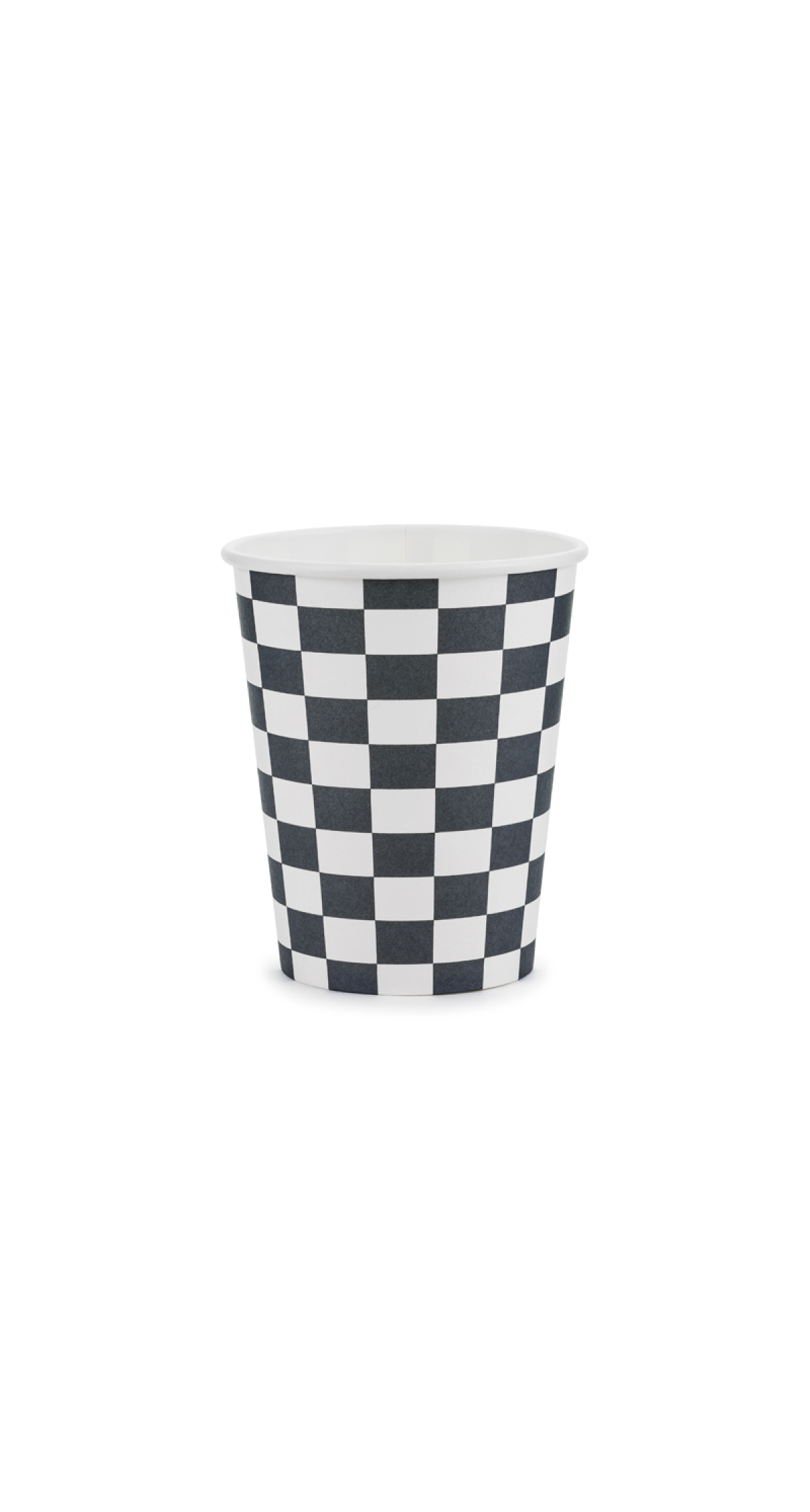 Racing Cars Cups Checkered Flag, 220ml (1pkt / 6pc)