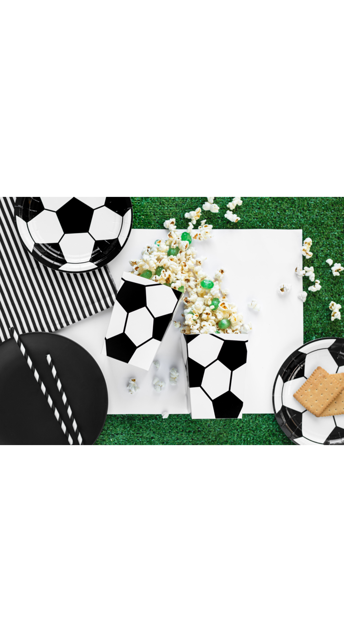 Football Popcorn Box, 7x7x12cm (1pkt / 6pc)