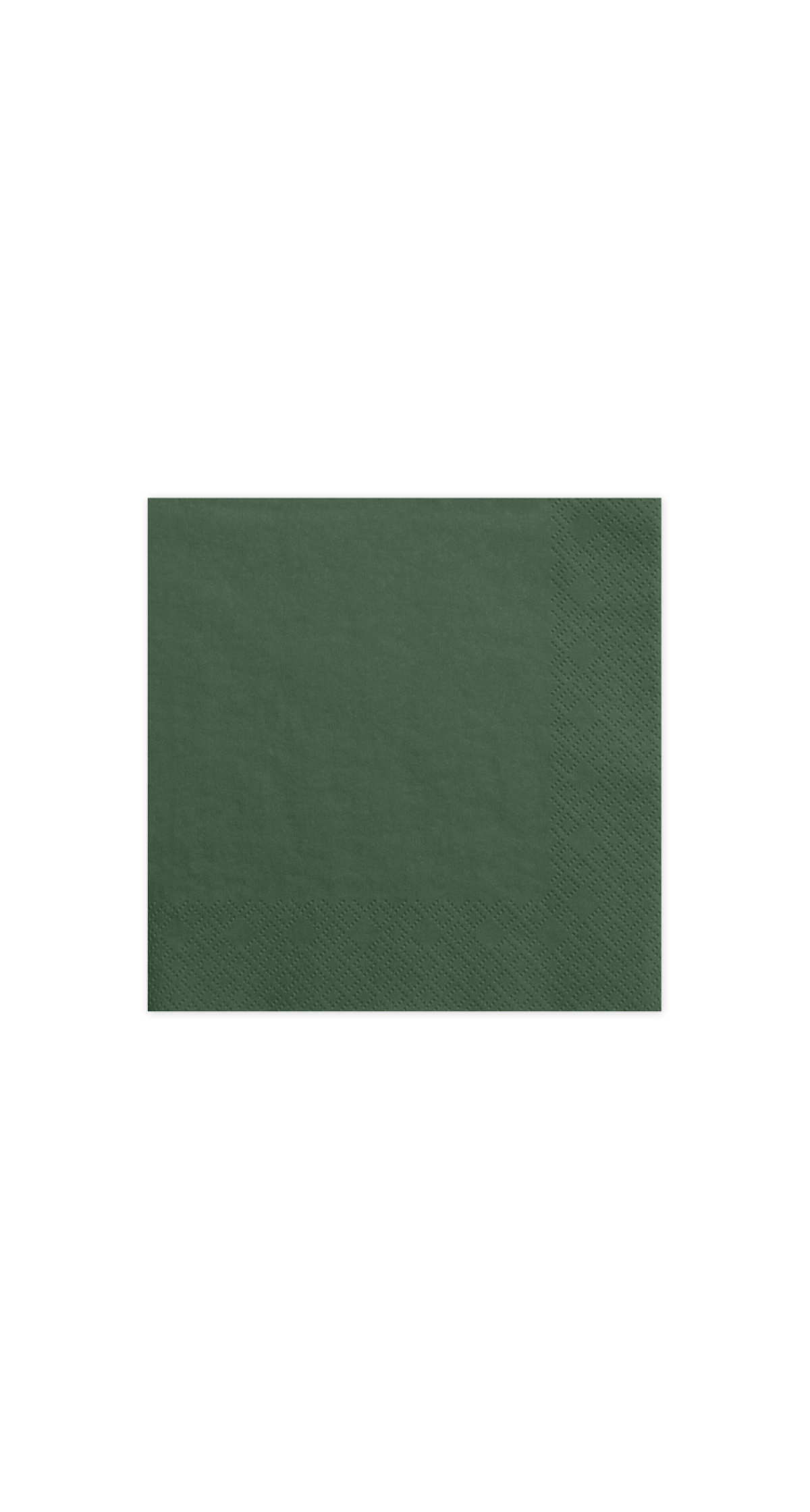 Napkins, 3 Layers, Bottle Green, 33x33cm (1pkt / 20pc)