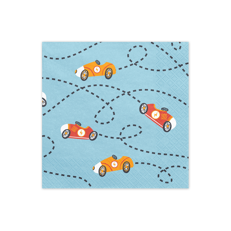 Racing Cars Napkins 33x33cm (1pkt / 12pc)