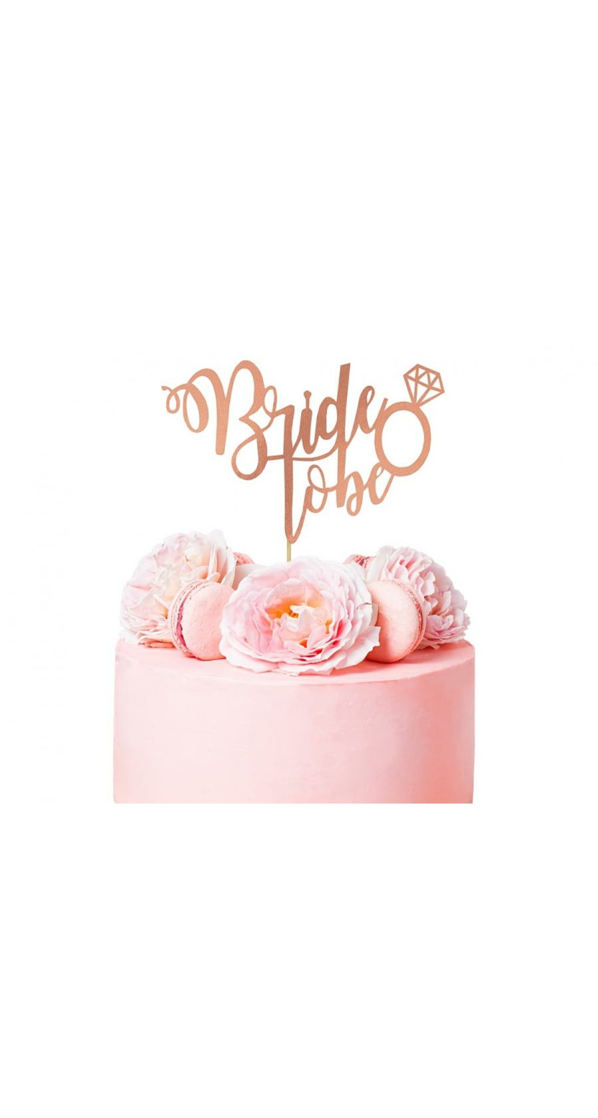 Bride To Be Cake Topper - Rose Gold