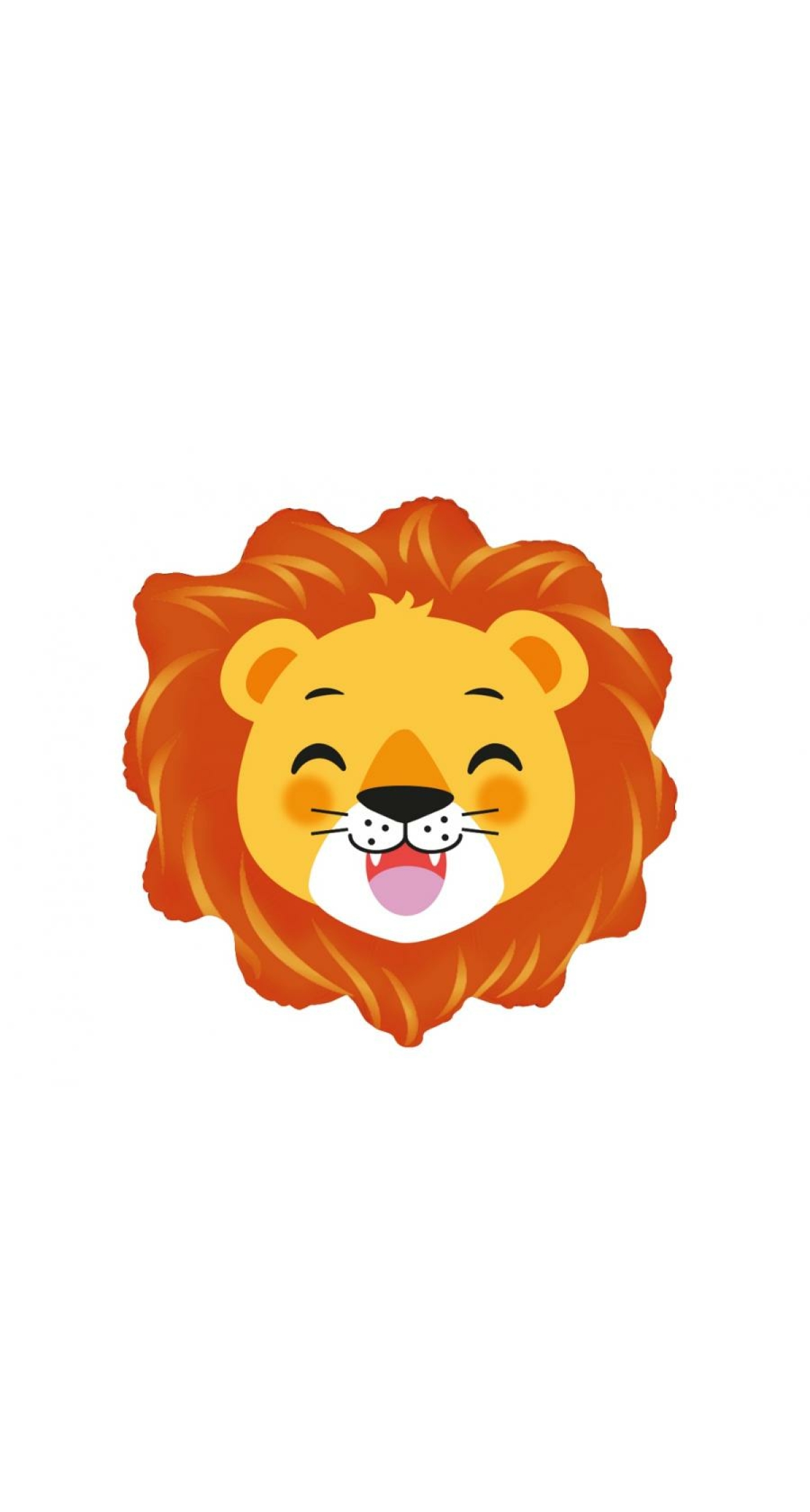 Lion Head Foil Balloon - 24 Inch