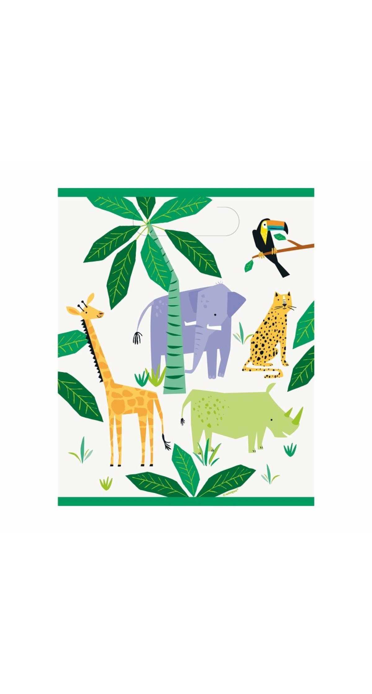Animal Safari Party Favor Loot Bags - 8pk
