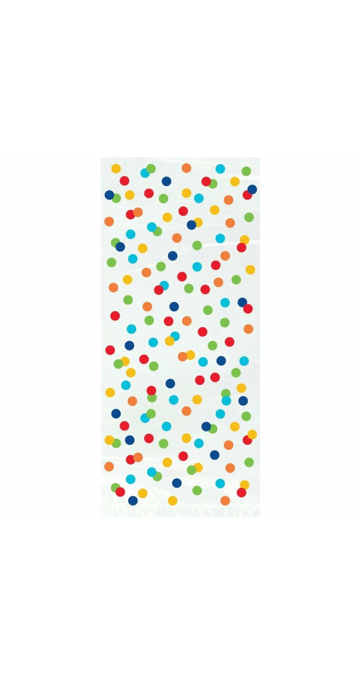 Rainbow Polka Dots Cellophane Party Bags - 20pk