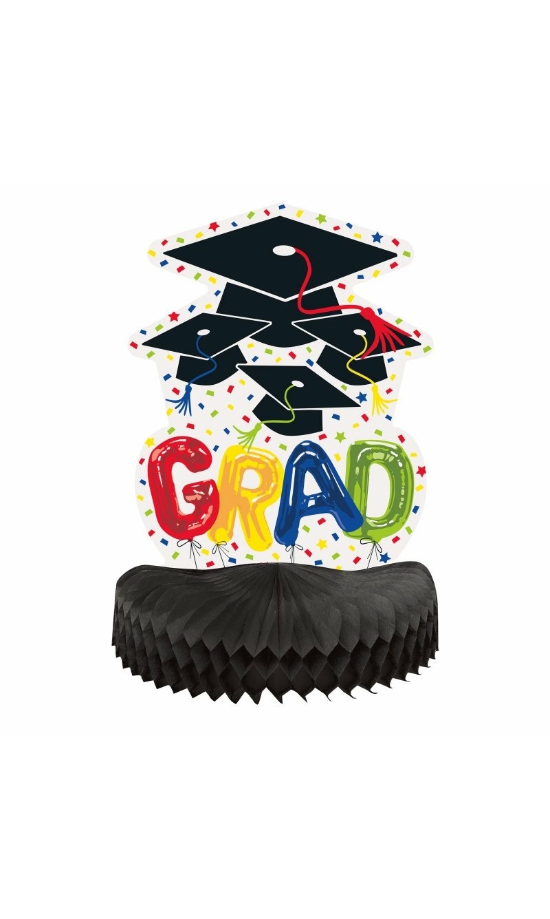 Graduation Honeycomb Centerpiece - 10"x24"