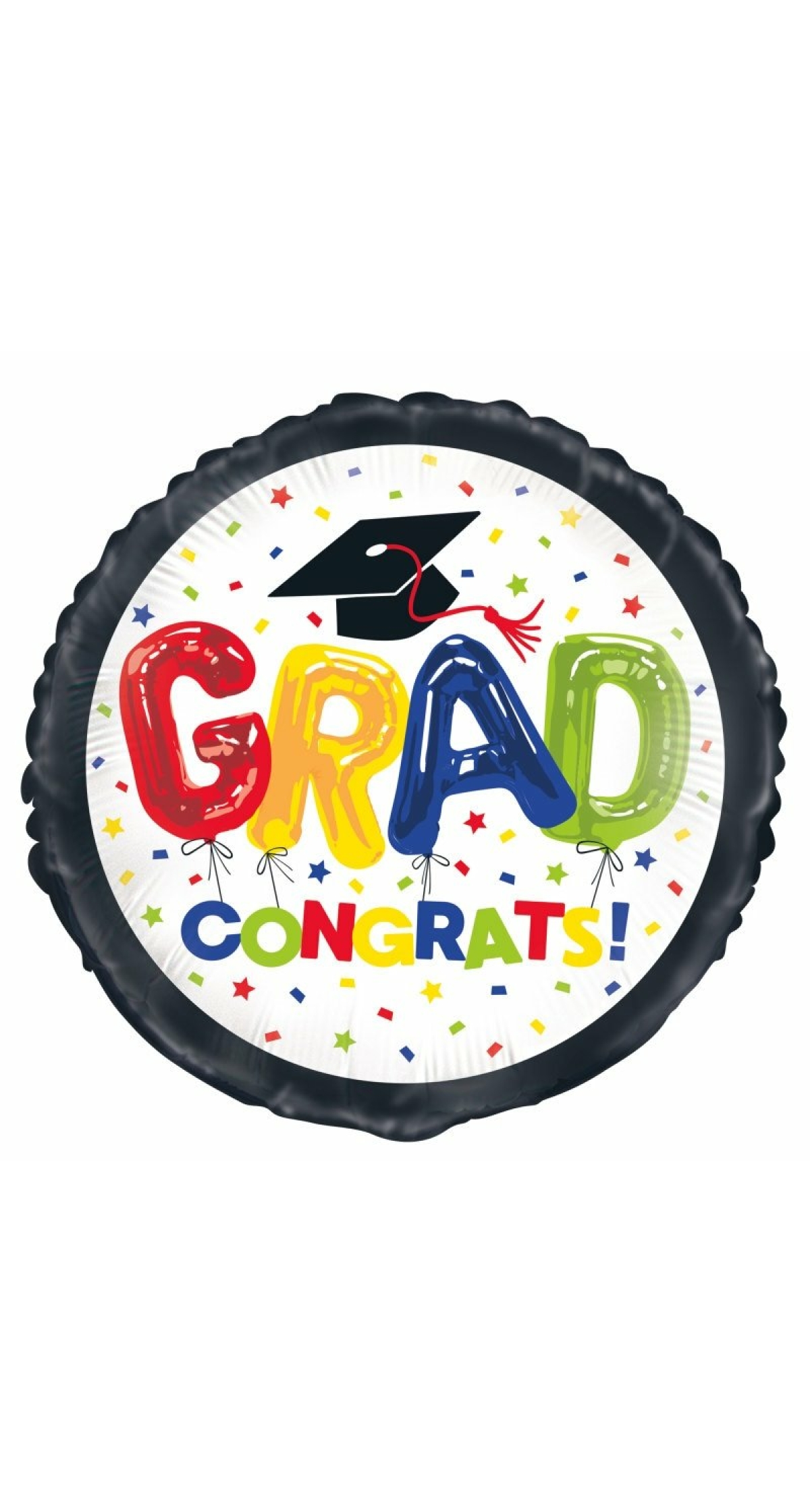 Congrats Grad 18 Inch Round Foil Balloon