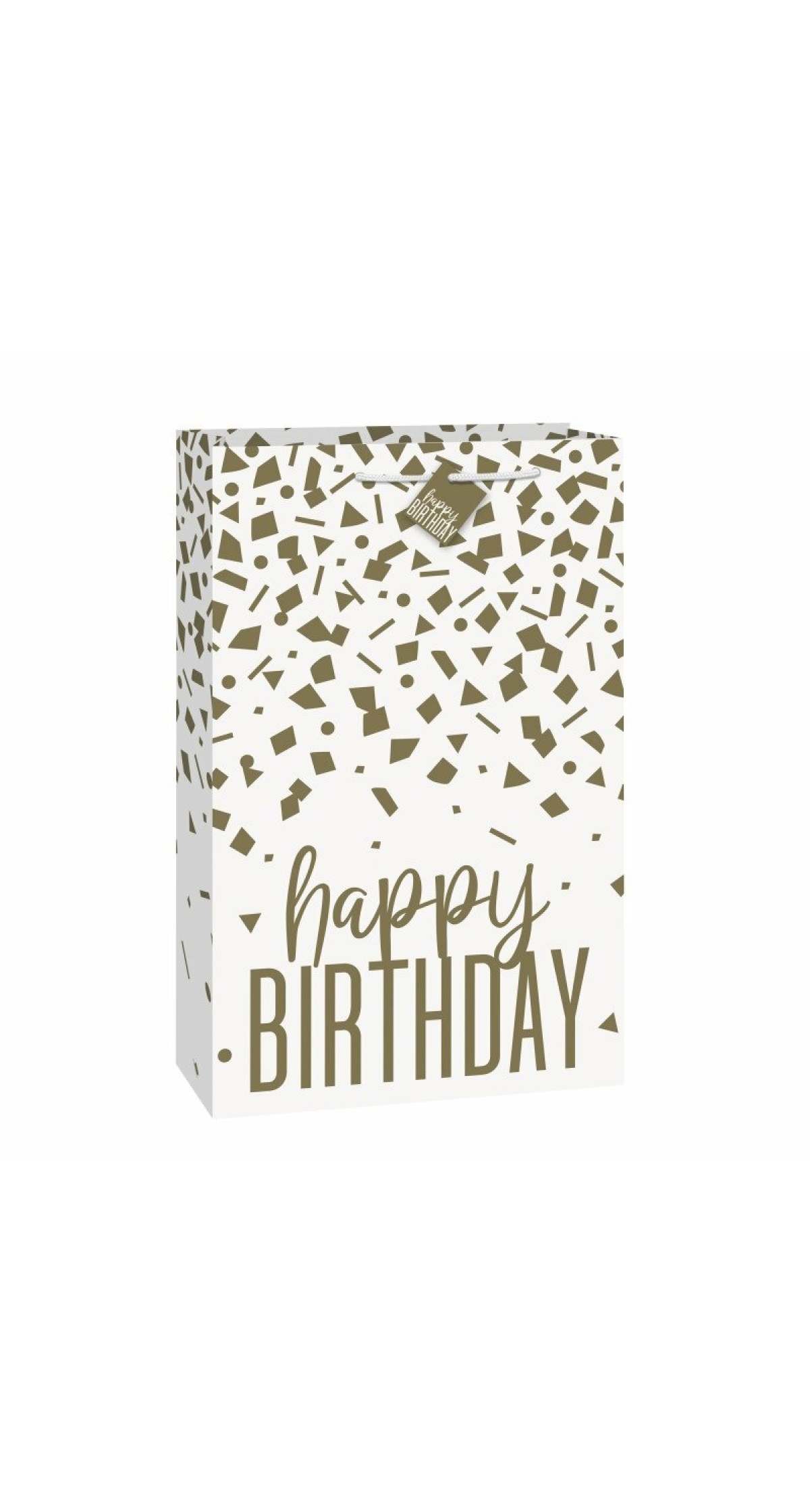 Confetti Gold Birthday Extra Jumbo Gift Bag