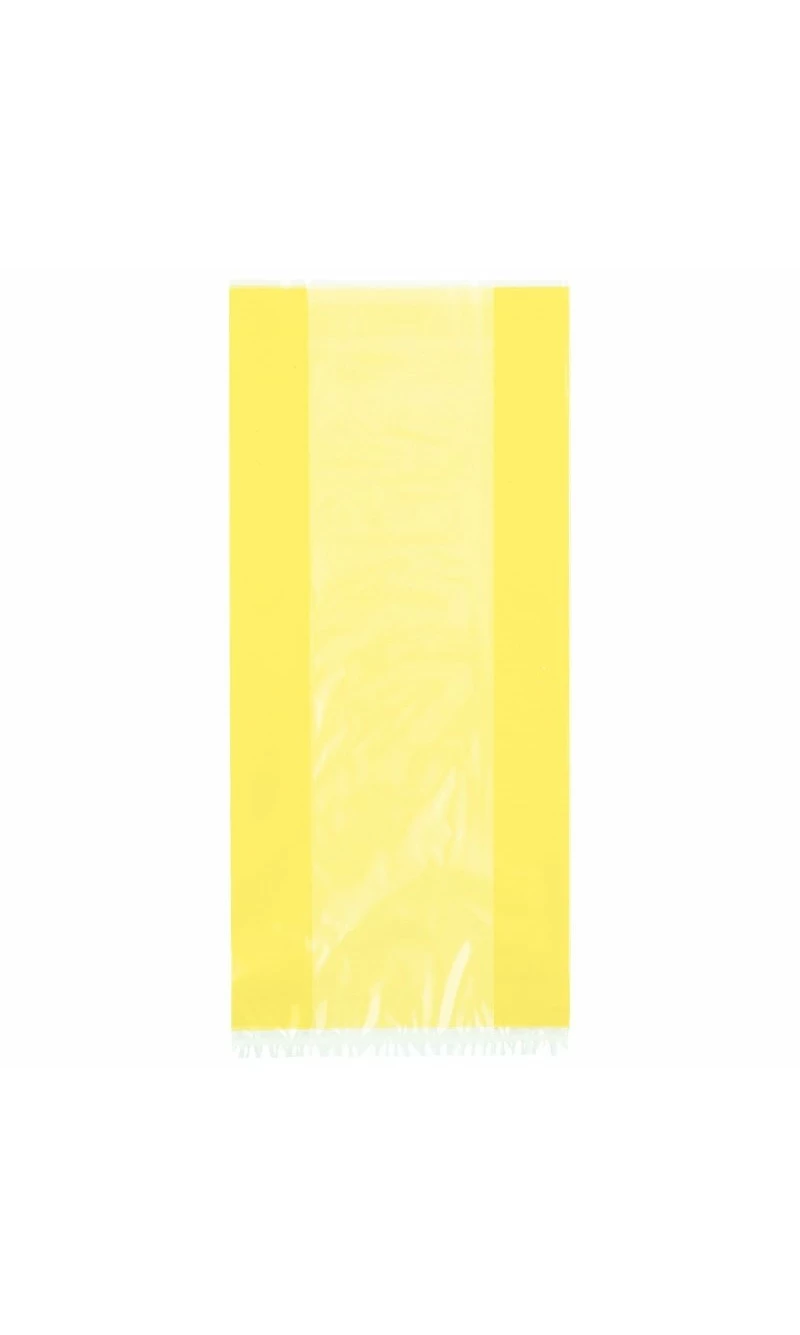 Yellow Cellophane Bags (12.7cm x 28cm) - 30pk