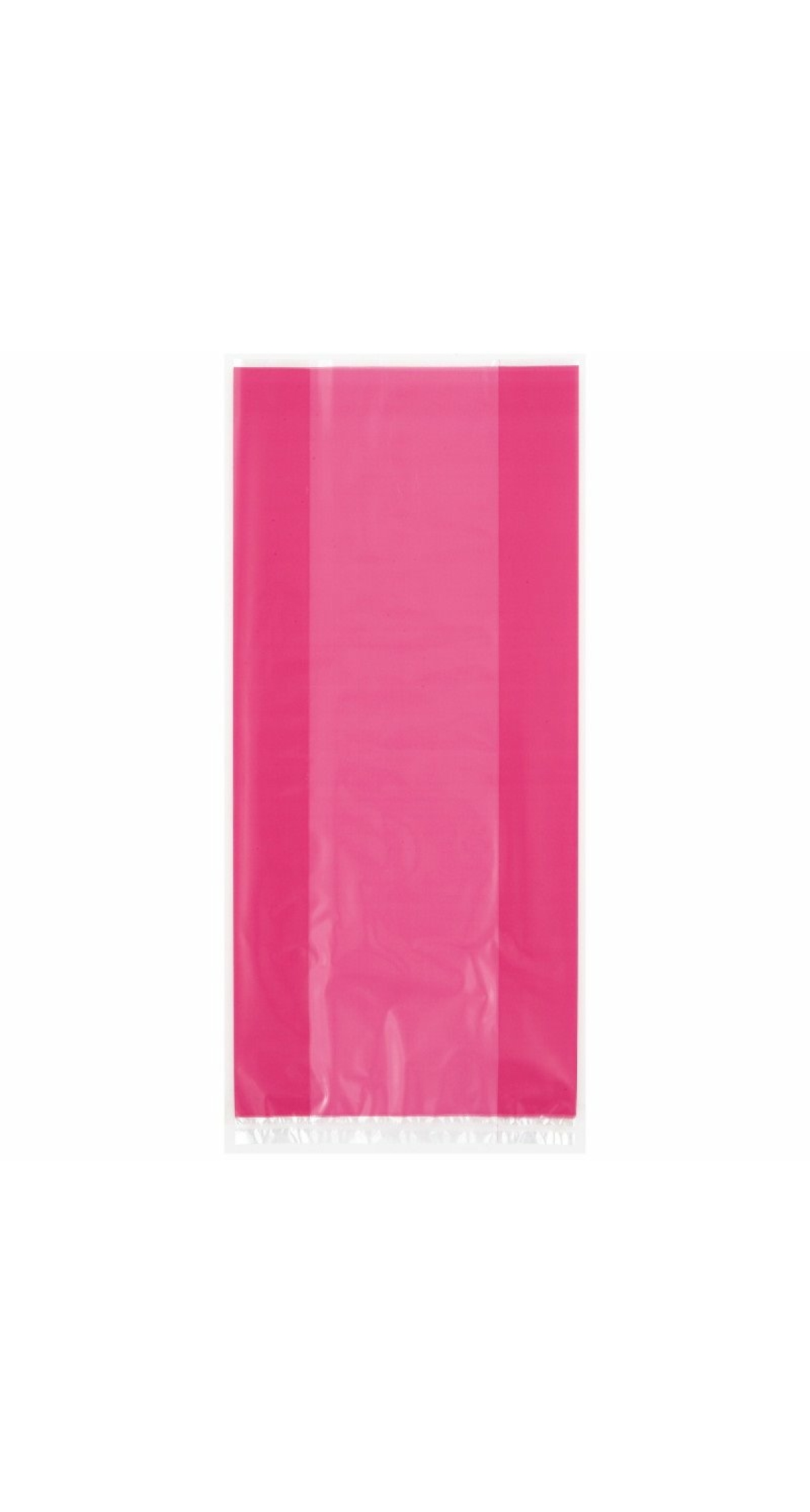 Hot Pink Cellophane Bags (12.7cm x 28cm) - 30pk
