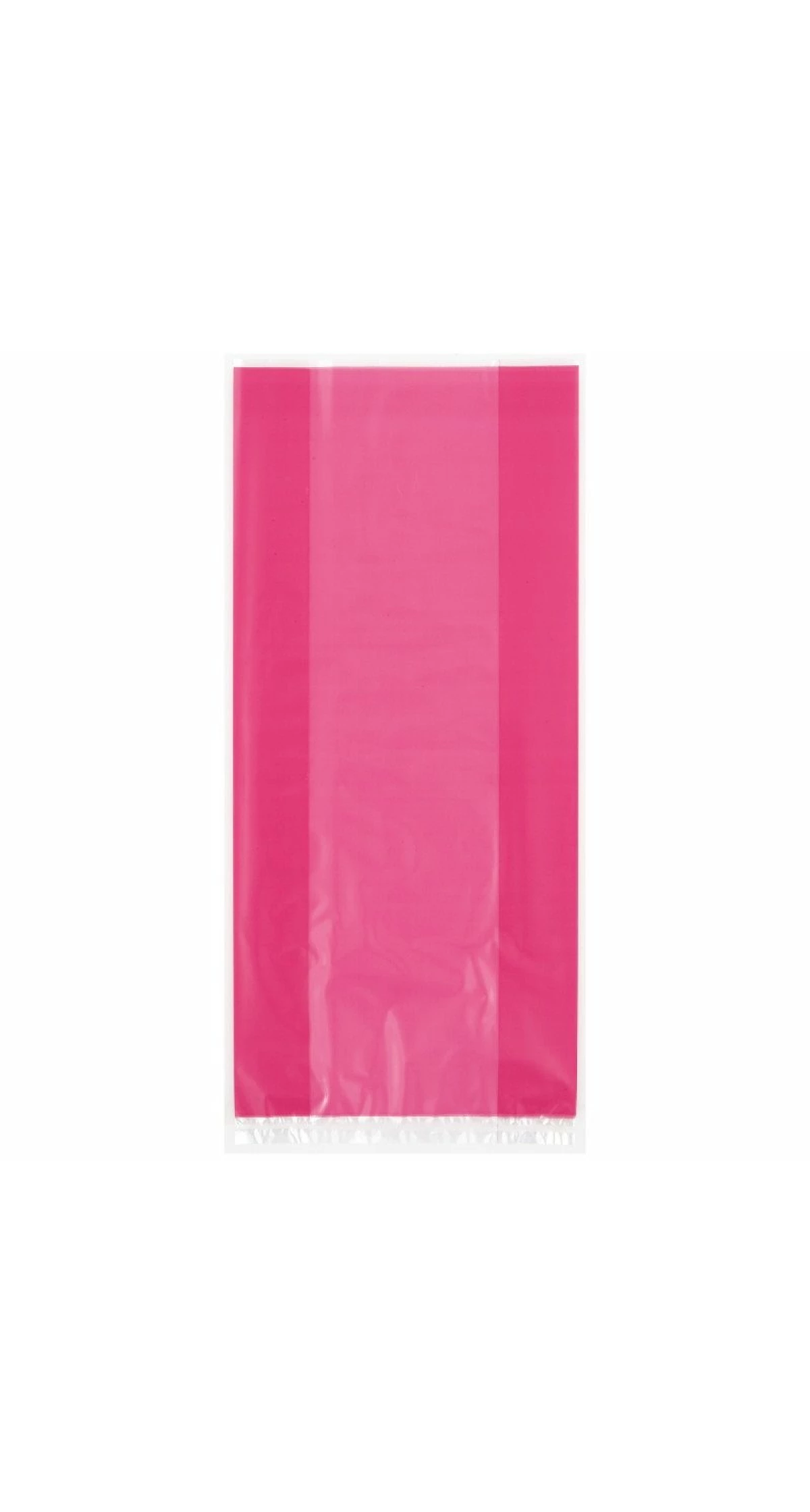 Hot Pink Cellophane Bags (12.7cm x 28cm) - 30pk