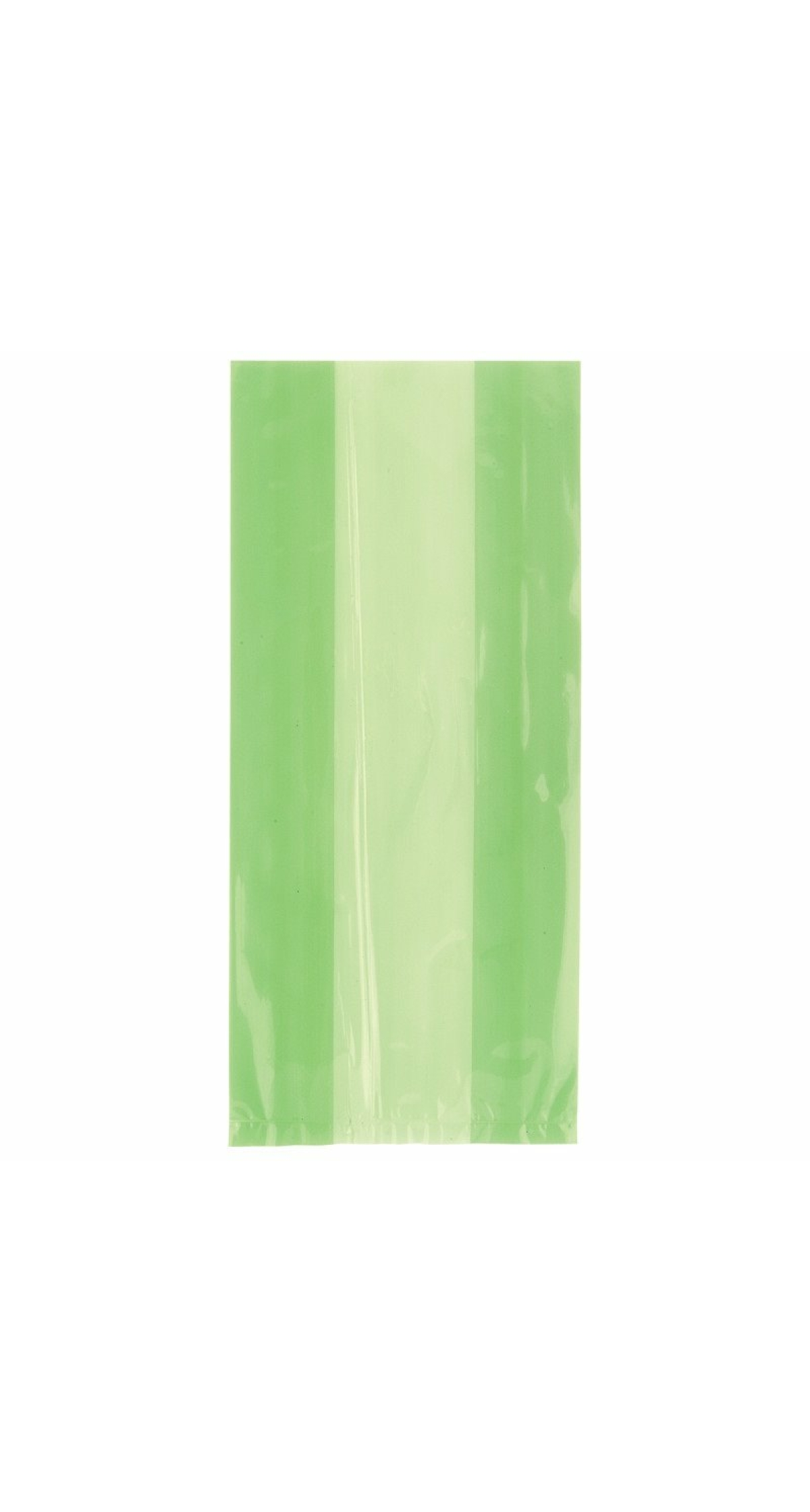 Lime Green Cellophane Bags (12.7cm x 28cm) - 30pk