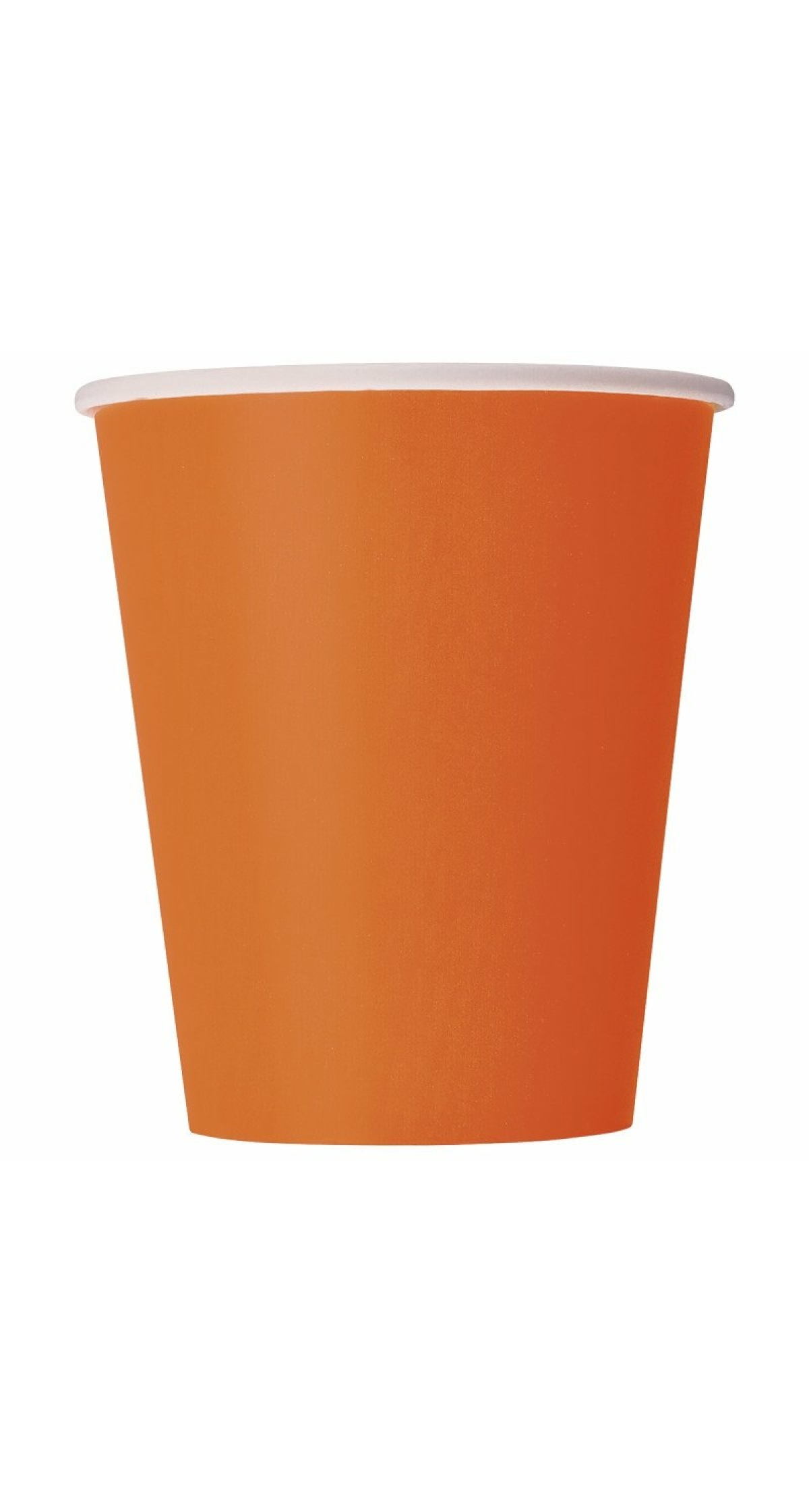 Pumpkin Orange Solid 266ml Paper Cups - 14pk