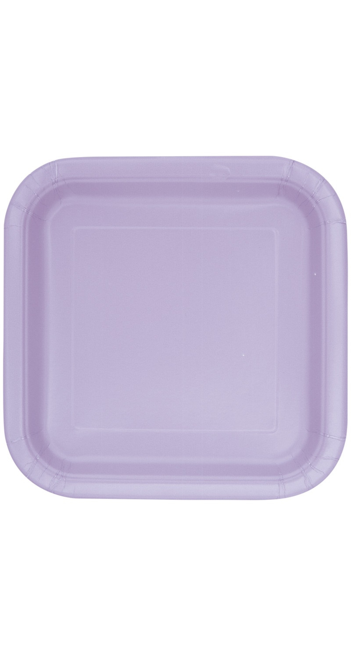 Lavender Solid Square 9 Inch Dinner Plates - 14pk