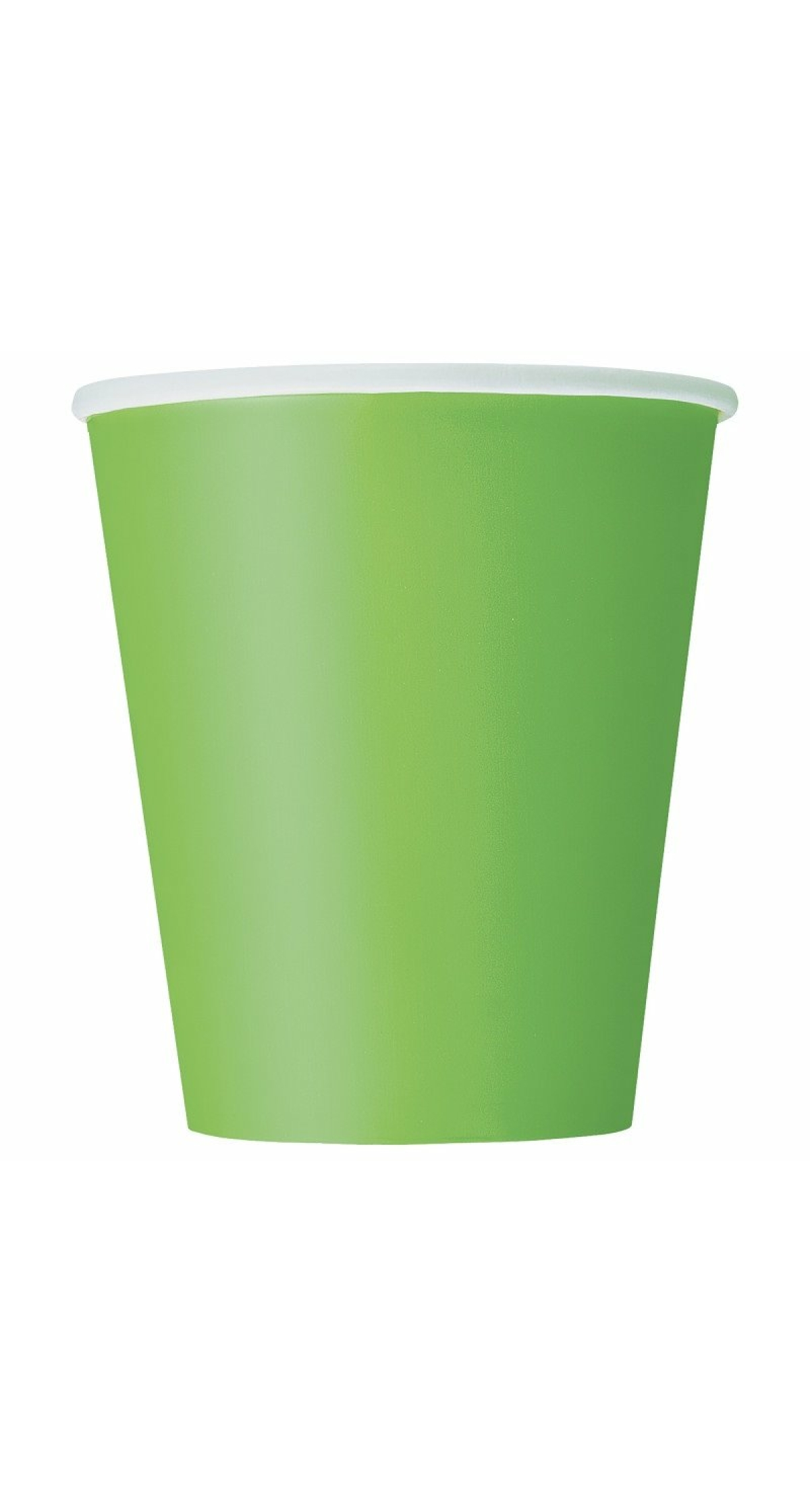 Lime Green Solid 266ml Paper Cups - 14pk