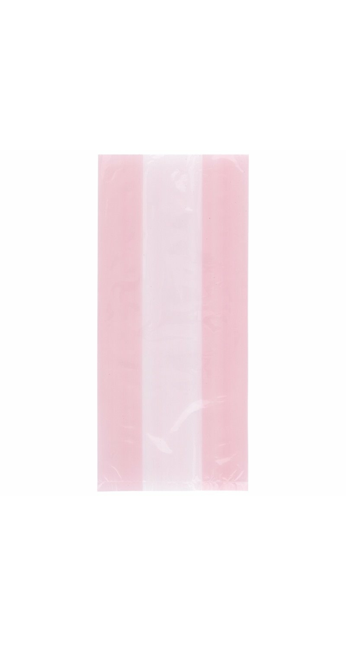 Pastel Pink Cellophane Bags (12.7cm x 28cm) - 30pk
