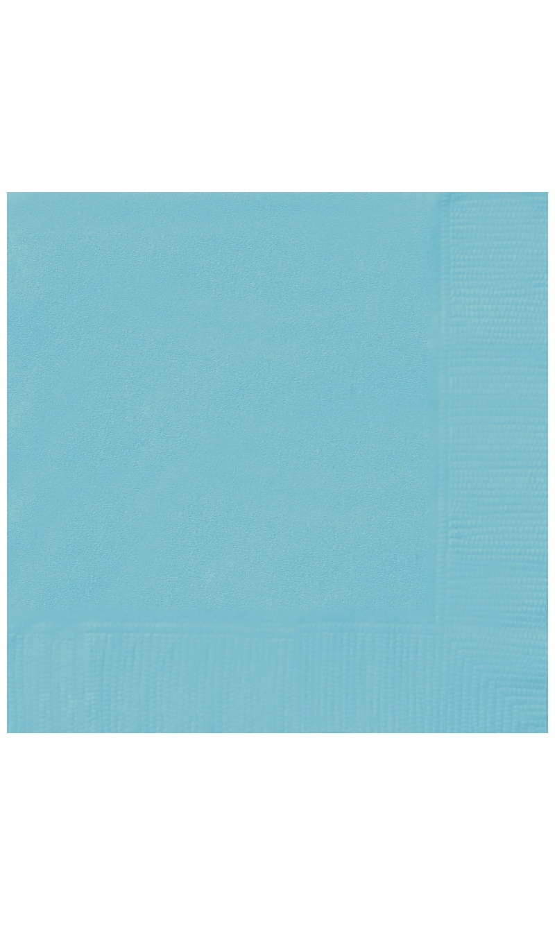 Terrific Teal Beverage Napkins - 20pk