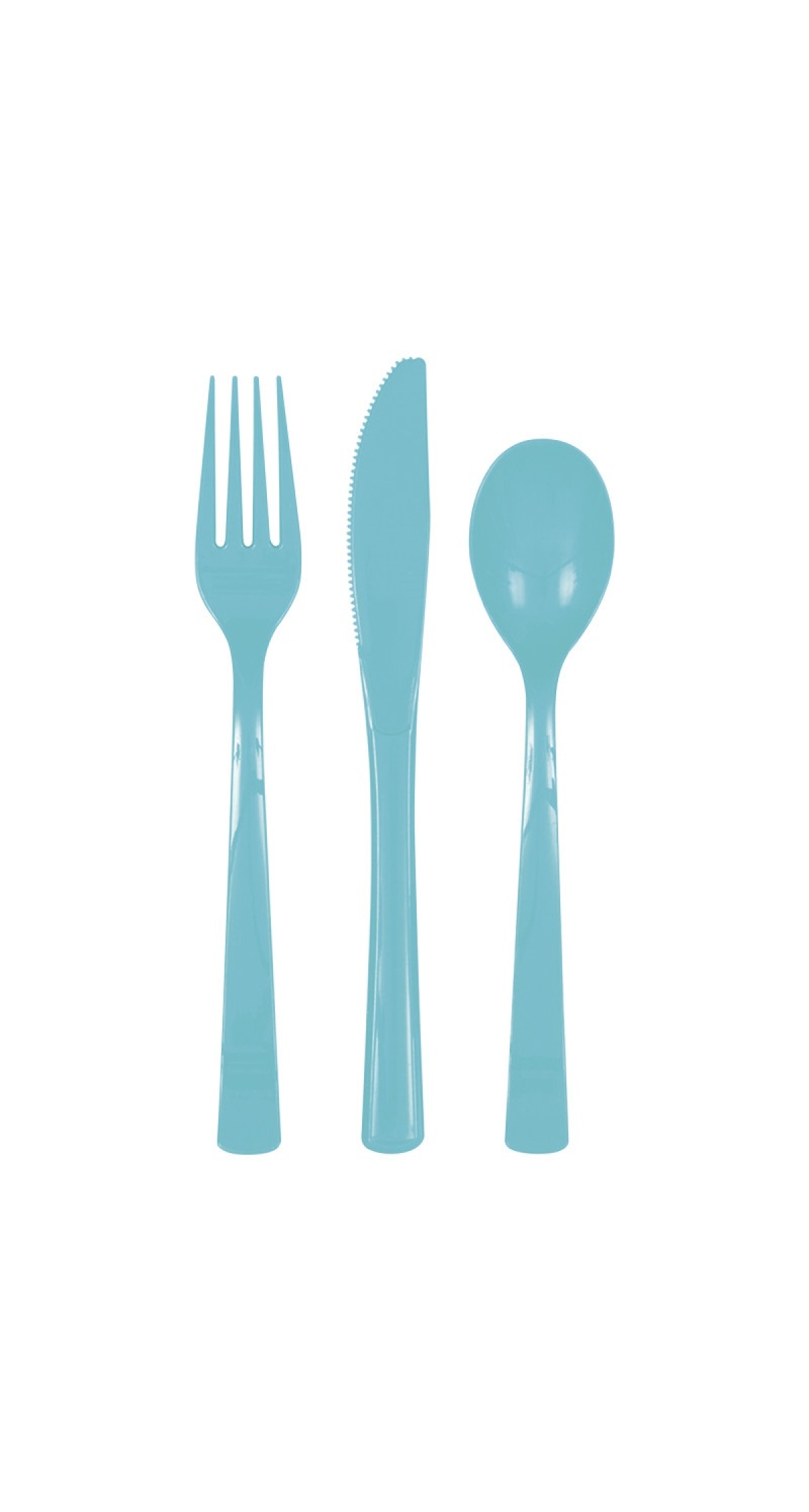 Terrific Teal Assorted Plastic Cutlery - 18pk