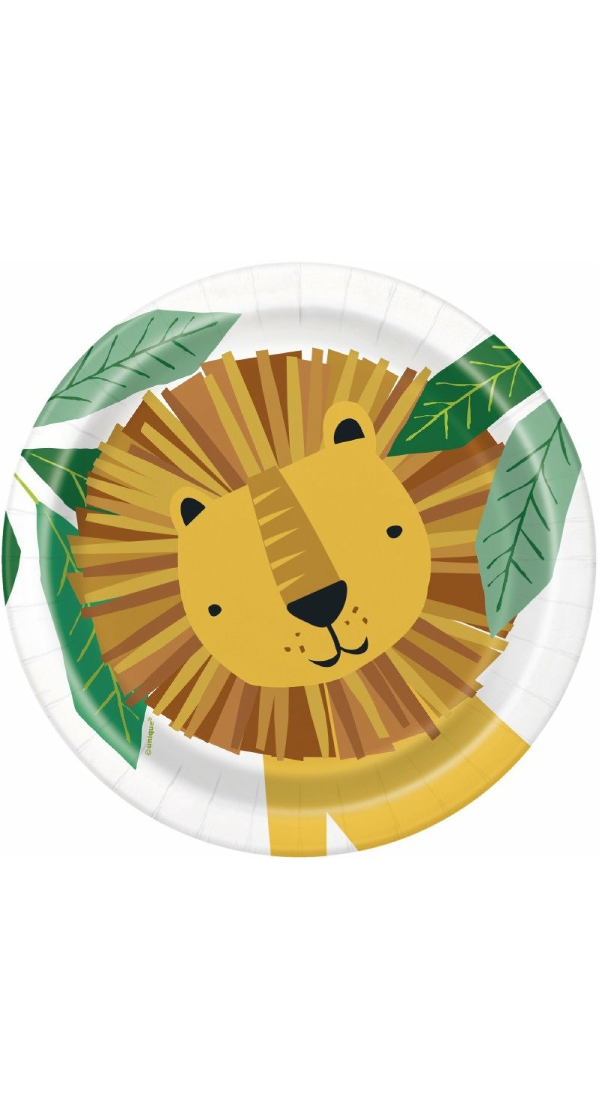Animal Safari Round 7 Inch Dessert Plates - 8pk