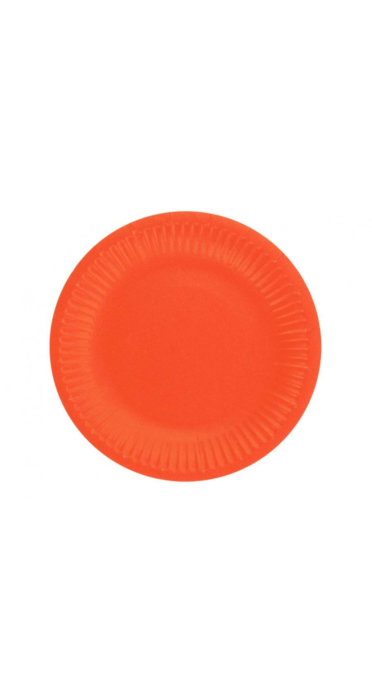 Solid Colour Paper Plates 18cm Orange - 6pk