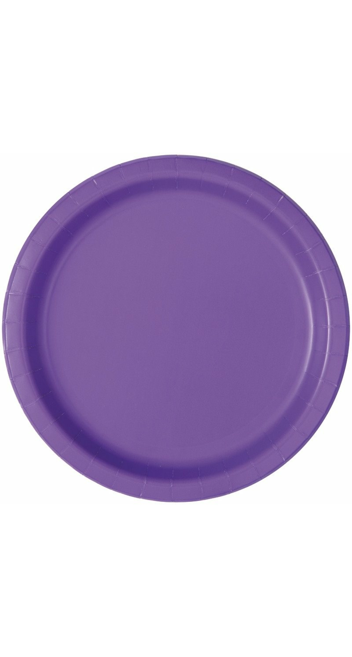 Neon Purple Solid Round 9 Inch Dinner Plates - 16pk