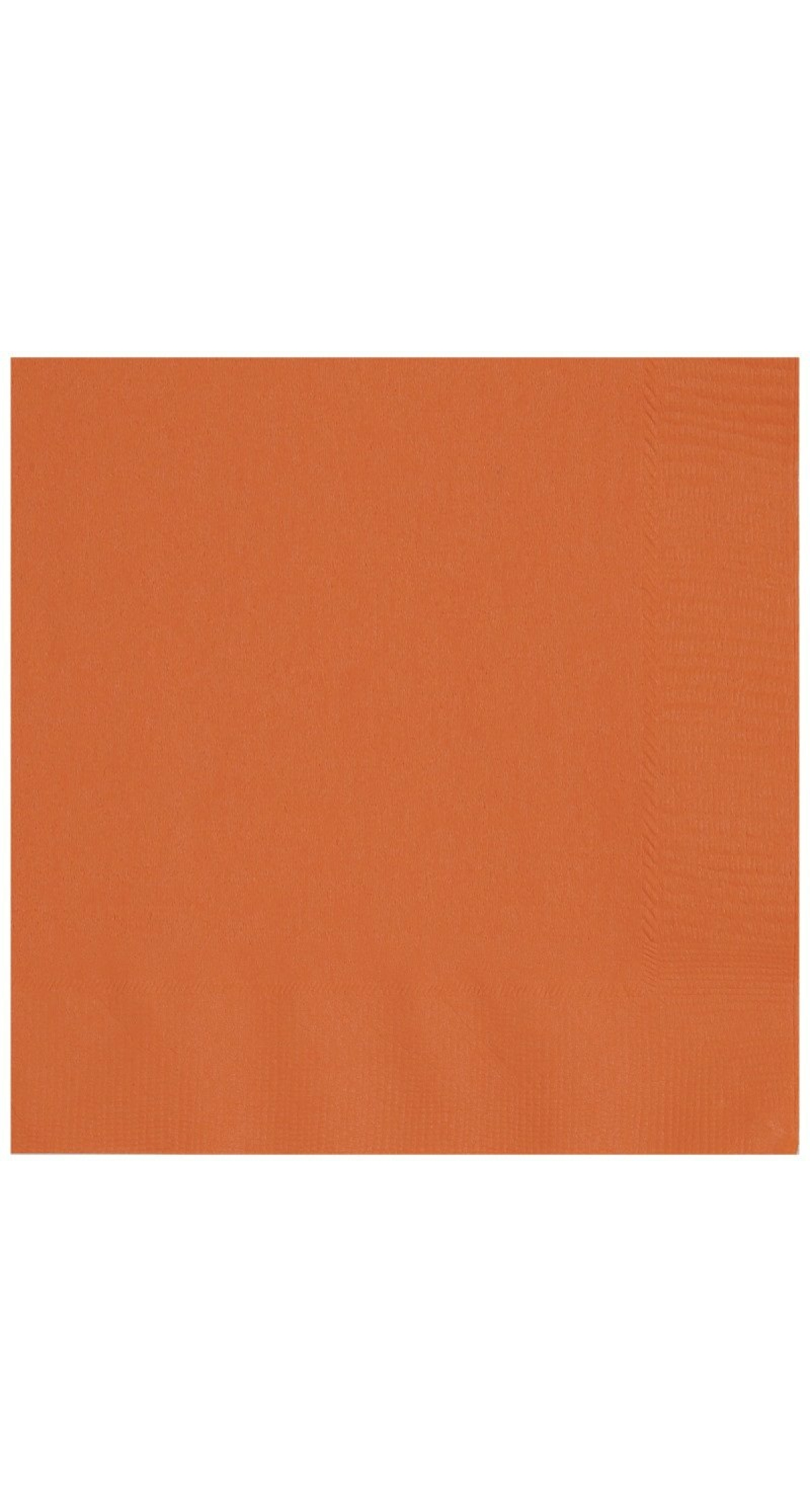 Pumpkin Orange Solid Beverage Napkins - 20pk