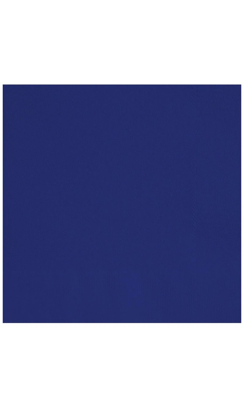 True Navy Blue Solid Beverage Napkins - 20pk