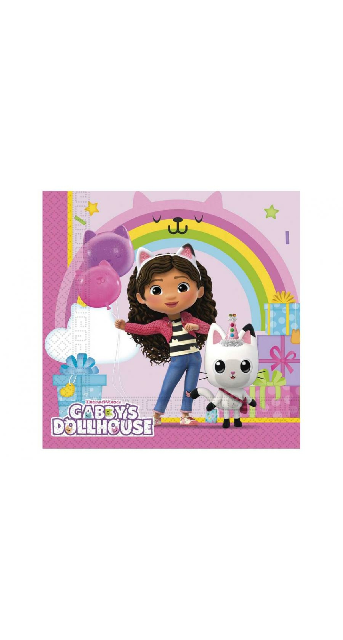 Gabby's Dollhouse Party Paper Napkins 33x33cm - 20pk